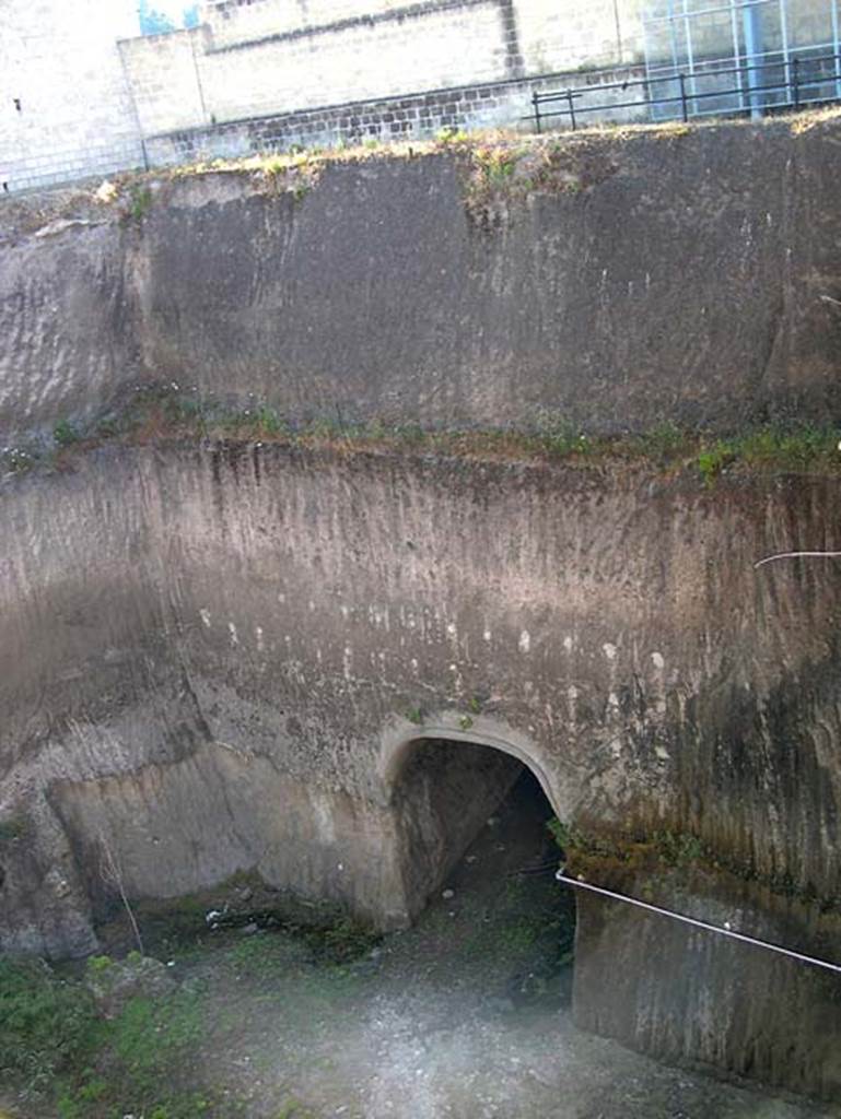 Herculaneum. July 2004. The Bourbon tunnel at east end of site near House of Dionysiac Reliefs, seaside pavilion,
Photo courtesy of Jennifer Stephens. ©jfsPAP0657